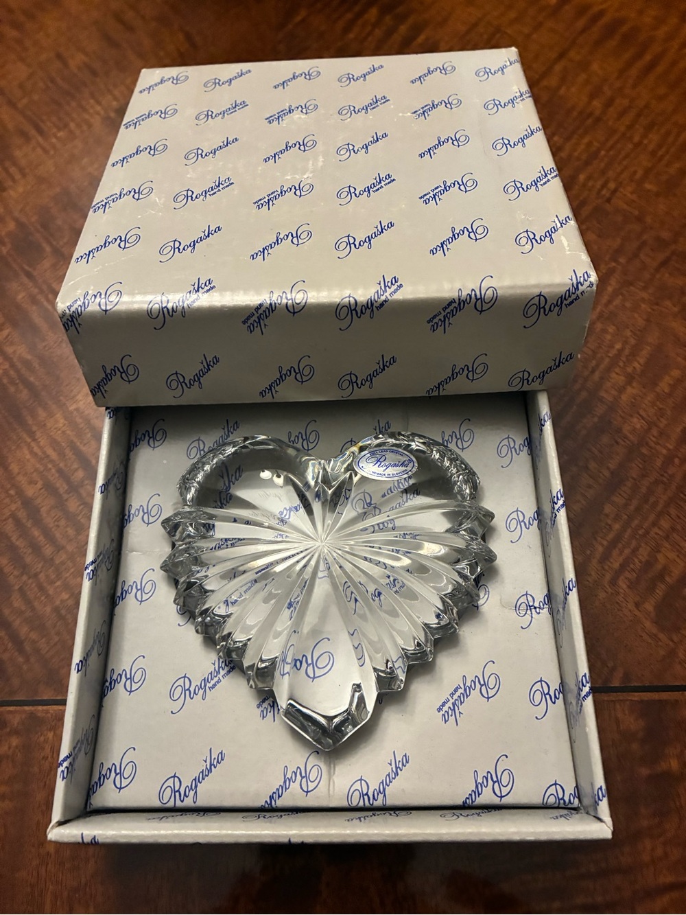 Rogaska Spike Heart Paperweight